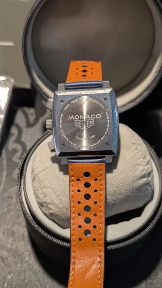 Reloj TAG Heuer Mónaco Azul y Plateado
