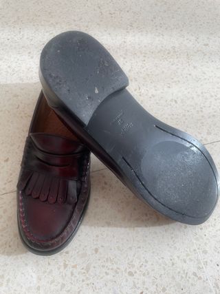 ZENDRA Mocasines Piel Rojo Talla 37