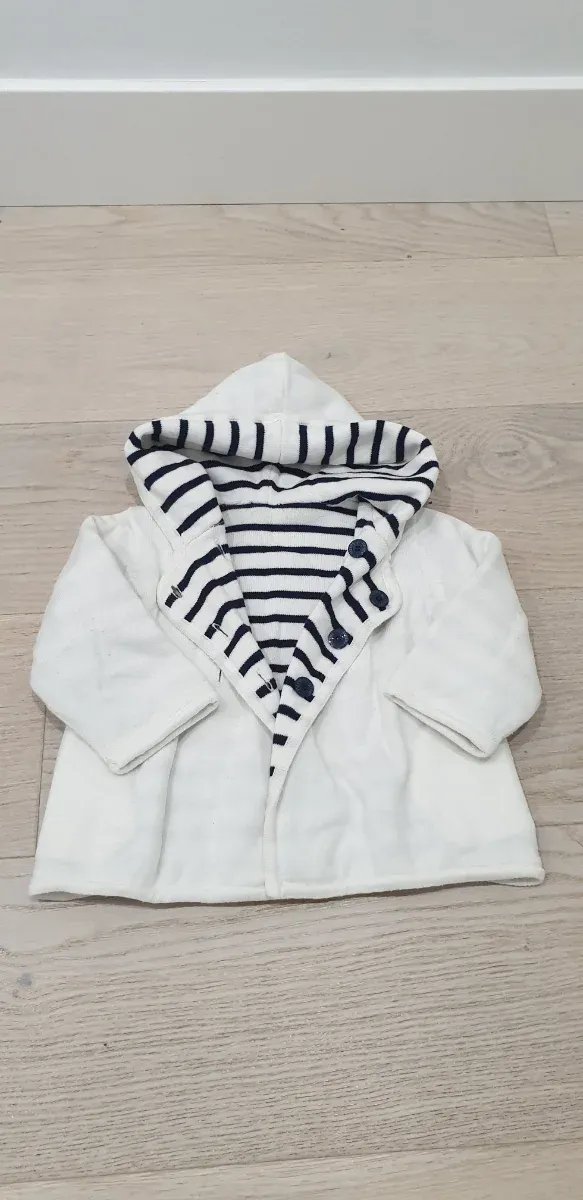 Chaqueta reversible bebé marinera