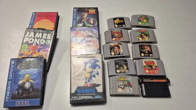 Lote Juegos Mega Drive y N64