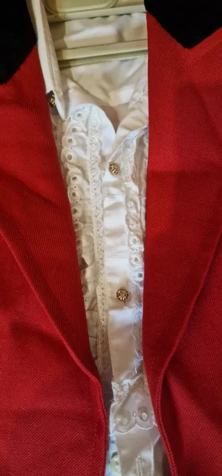 Traje de corto/campero con falda-pantalón