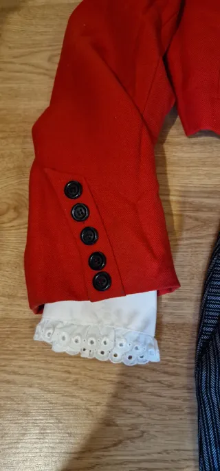 Traje de corto/campero con falda-pantalón