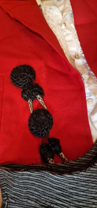 Traje de corto/campero con falda-pantalón