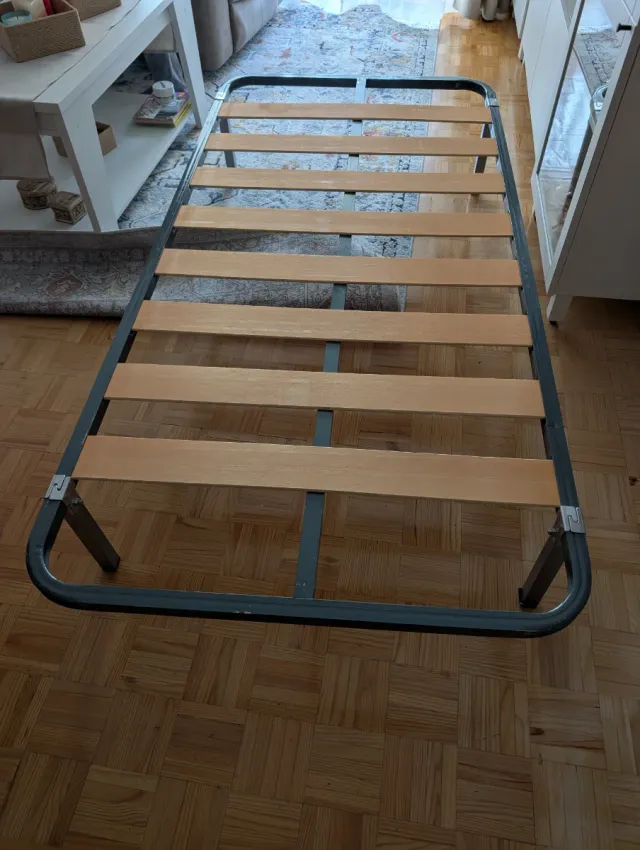 Somier de láminas metálico y madera