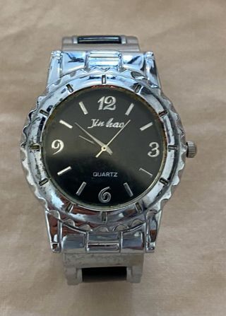 Reloj JINHAO Mujer Negro y Plateado