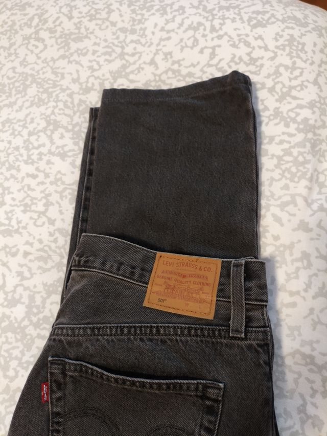 Levi's 501 Jeans W30 L32 Gris