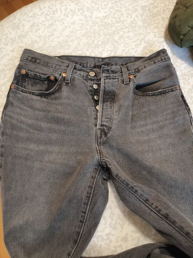 Levi's 501 Jeans W30 L32 Gris