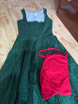 Traje Alemán Oktoberfest Verde y Rojo