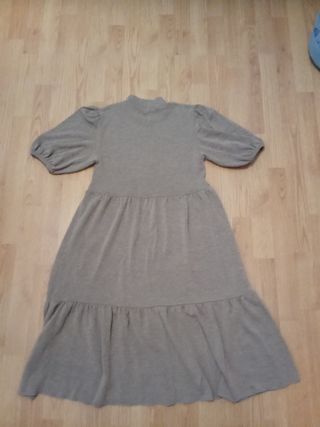 Vestido de punto marrón