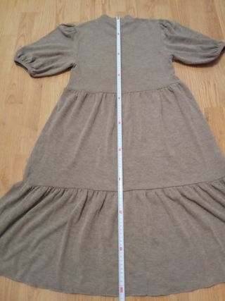 Vestido de punto marrón