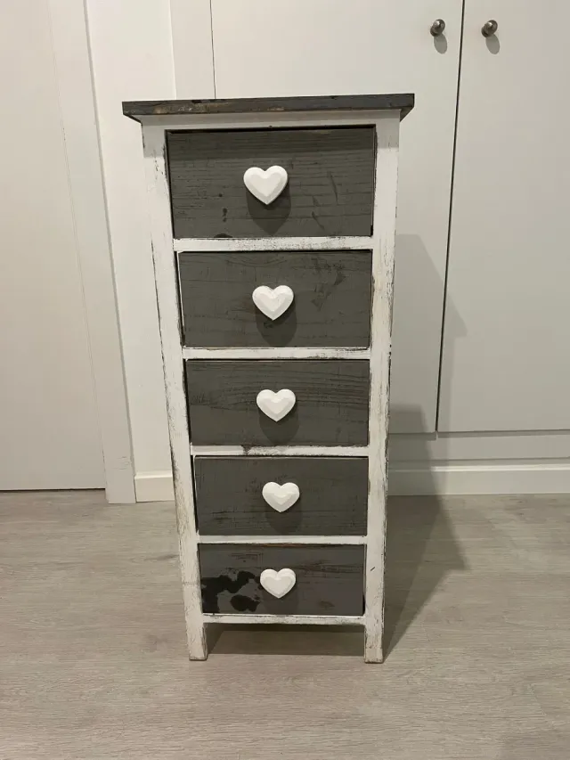 Cajonera de madera estilo vintage