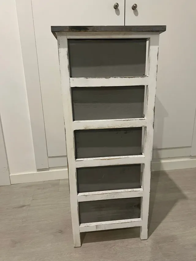 Cajonera de madera estilo vintage