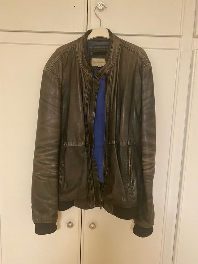 Chaqueta de cuero Calvin Klein