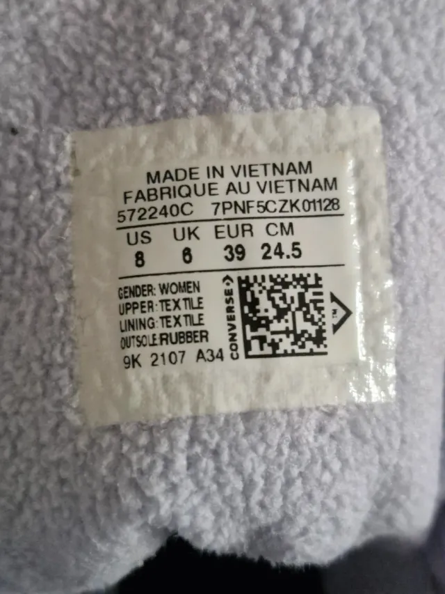 Zapatillas Converse All Star Talla 39