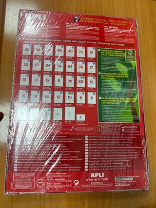 Etiquetas APLI Blancas A4 100 uds