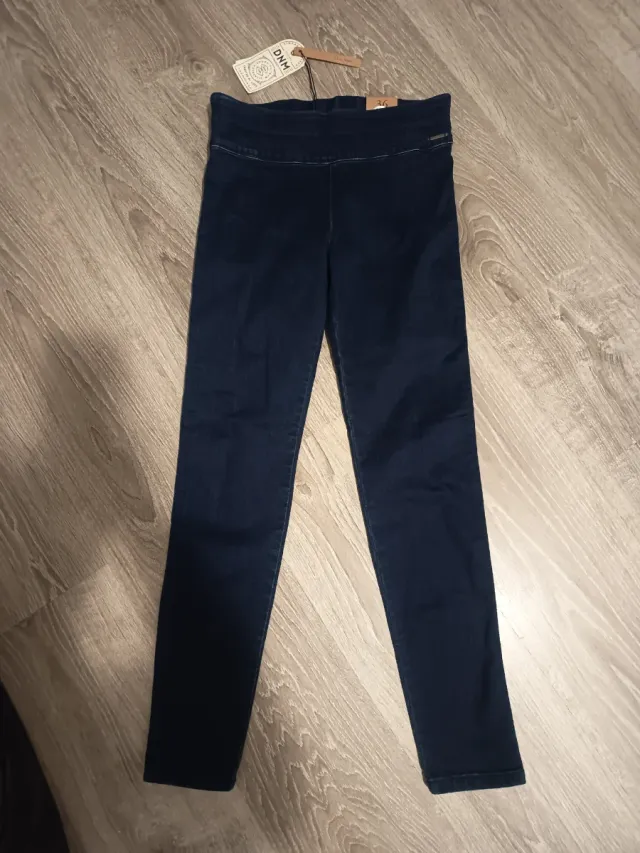 Vaqueros Leggins Tiro Alto Azul