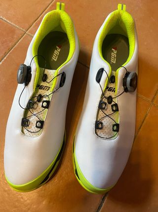 Zapatillas Deportivas PGM Hombre Blancas y Verdes