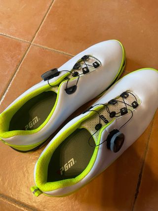 Zapatillas Deportivas PGM Hombre Blancas y Verdes