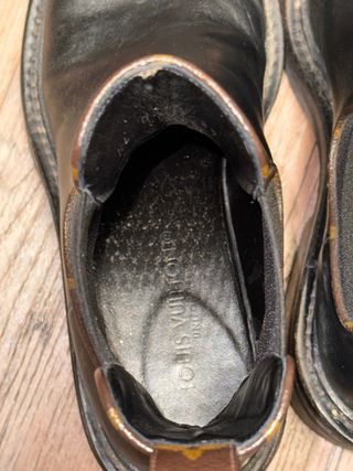 Botas Louis Vuitton Negras y Marrones, talla 37.