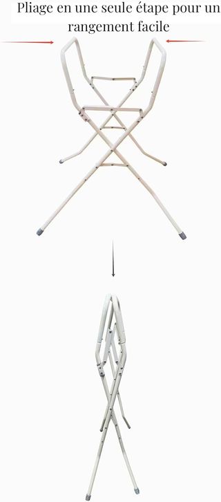 Bañera Plegable Bebé con Soporte