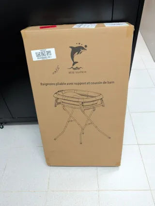 Bañera Plegable Bebé con Soporte