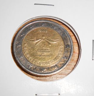 Moneda 2€ Bélgica 2008 Derechos Humanos
