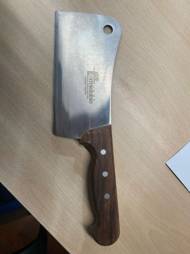 Mannaia Formidable Acciaio Inox Legno