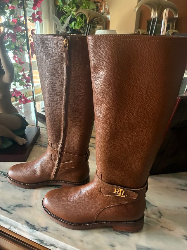 Botas Ralph Lauren Piel Marrón