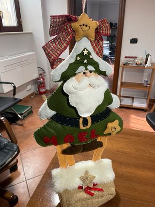 Decorazione Natalizia Babbo Natale per ingresso