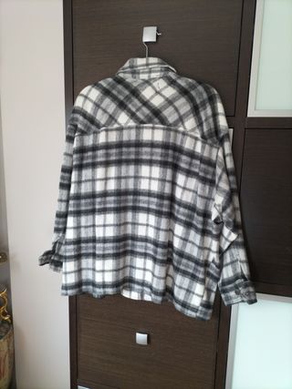 Cazadora/Sobrecamisa Zara Cuadros Talla XL