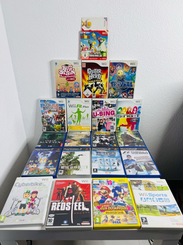 Lote Videojuegos Wii y PS2