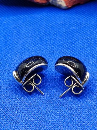 Anillo de Plata 925  y pendientes aventurina