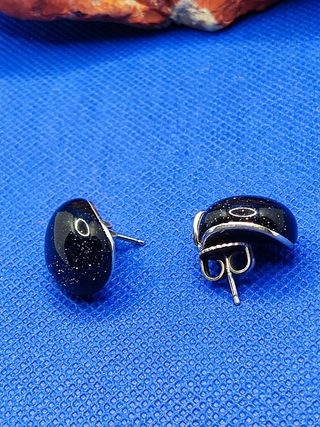 Anillo de Plata 925  y pendientes aventurina