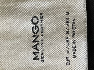 Cazadora Biker Mango Negra Piel