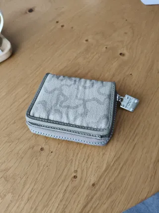 Monedero Tous Beige Kaos Doble Cremallera