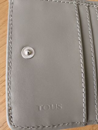 Monedero Tous Beige Kaos Doble Cremallera