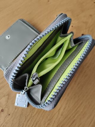 Monedero Tous Beige Kaos Doble Cremallera