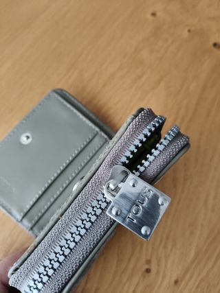 Monedero Tous Beige Kaos Doble Cremallera