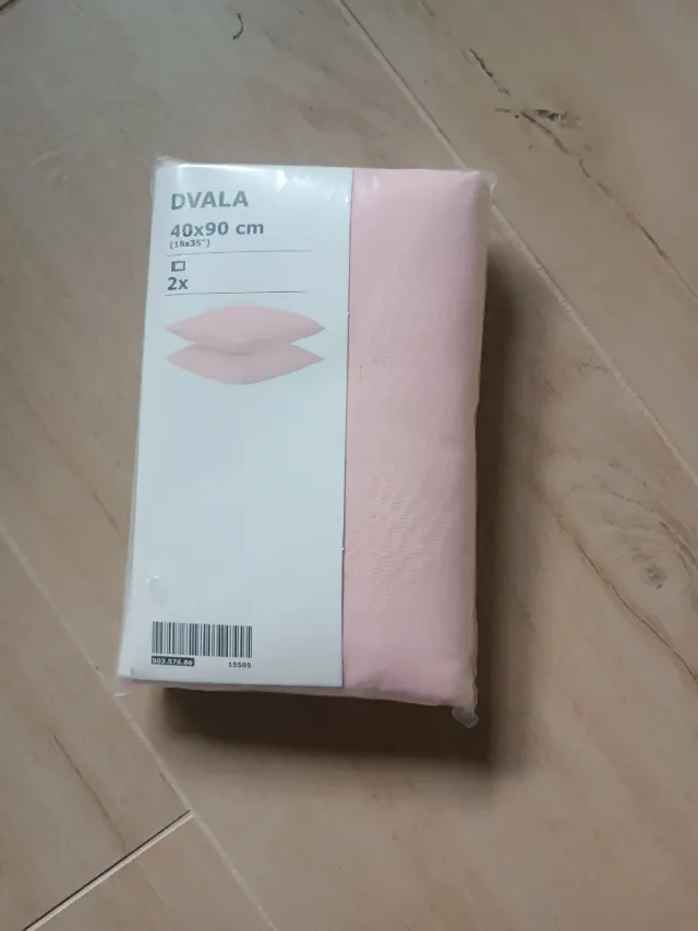 2 Fundas Almohada Rosa Ikea 40x90cm