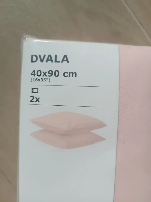 2 Fundas Almohada Rosa Ikea 40x90cm