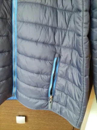 Cazadora Plumas Unisex XL Gris/Azul