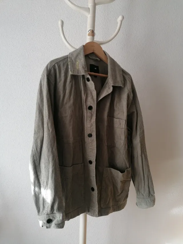Chaqueta de pana caqui H&M Talla XL