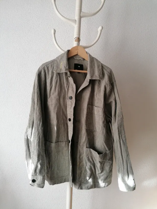Chaqueta de pana caqui H&M Talla XL