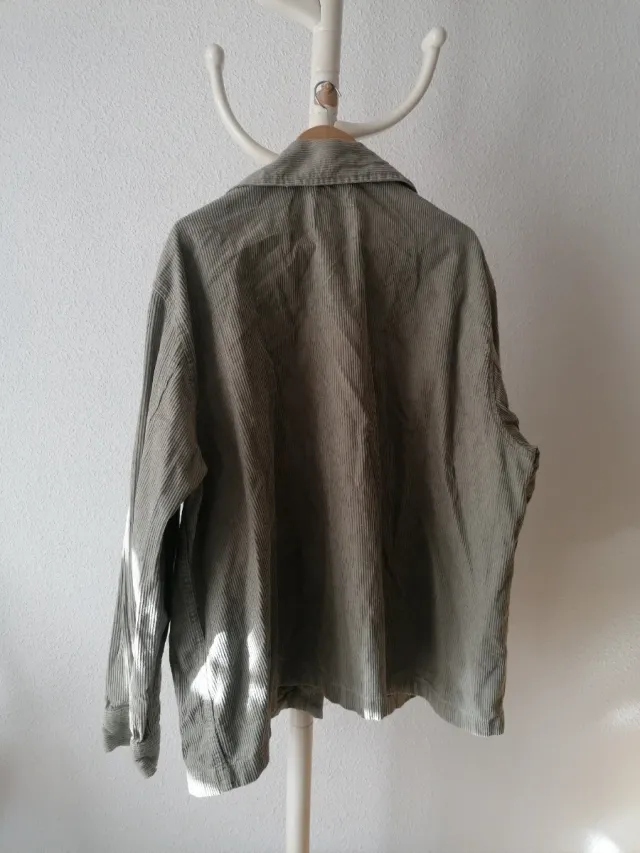 Chaqueta de pana caqui H&M Talla XL