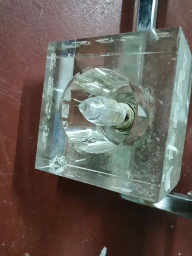 2 Lámparas de salón 6 luces cristal