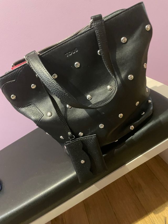 Bolso Tous Negro Tachuelas