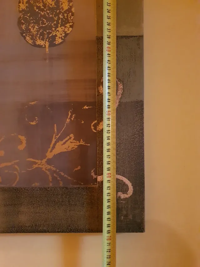 Cuadro decorativo flor y hoja.