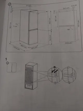 Nevera VINDAS IKEA Blanca