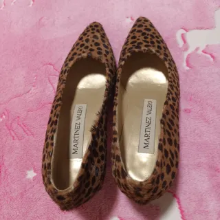 Zapatos tacón animal print T38. Como nuevos