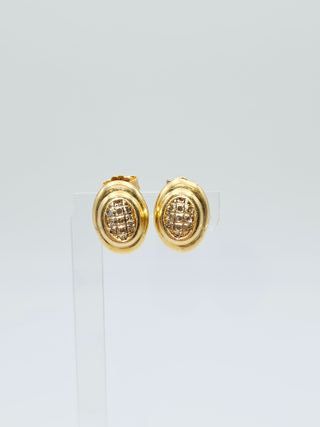 Pendientes de Oro 18K, Ovalados, 3,47gr, 1,5cm